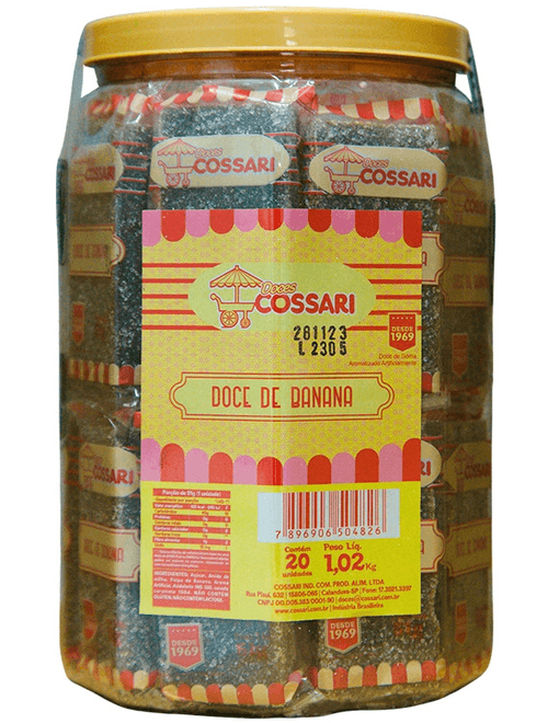 DOCE DE BANANA CRISTALIZADA 1020KG COSSARI
