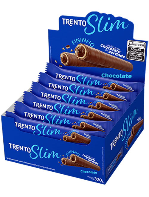 TRENTO SLIM CHOCOLATE COM 16 UNIDADES DE 20G CADA