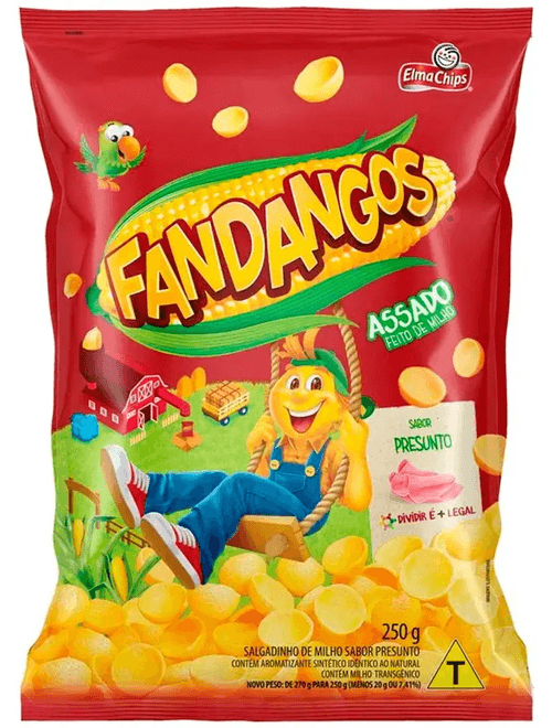 SALGADINHO FANDANGOS PRESUNTO 250G ELMA CHIPS