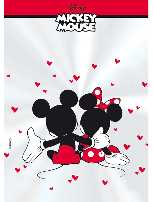 SACO TRANSPARENTE 10X14CM MICKEY E MINNIE COM 50 UNIDADES CROMUS