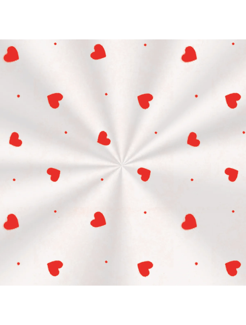 SACO TRANSPARENTE 20X29CM LOVE VERMELHO COM 100 UNIDADES CROMUS