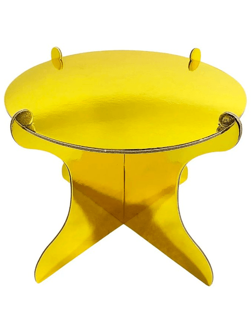 BOLEIRA MEDIA DESMONTAVEL DOURADA SILVER FESTAS