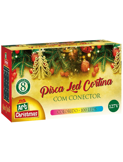 PISCA PISCA CASCATA COLORIDA 100 LEDS ZEIN