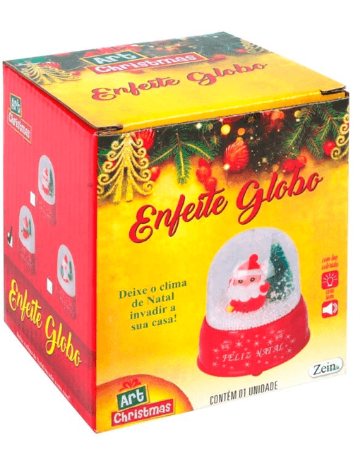 ENFEITE GLOBO DE VIDRO 10CM ZEIN