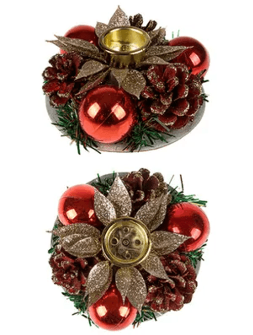 CASTICAL DECORATIVO NATALINO 9X3CM COM 2 UNIDADES ZEIN