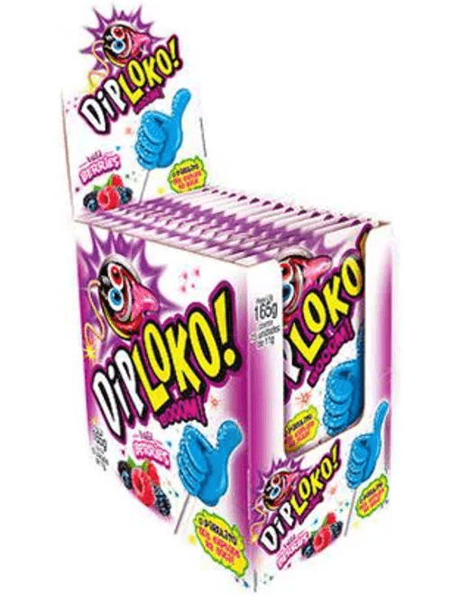 PIRULITO DIPLOKO BOOM LIKE SABOR FRUTAS SILVESTRES COM 15 UNIDADES DE 11G CADA DANILLA