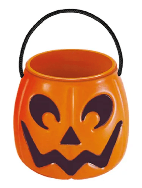 MINI BALDE ABOBORA LARANJA 9CM INJETEMP