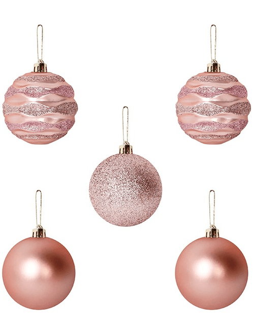 BOLA WAVE 7CM ROSE COM 5 UNIDADES ZEIN