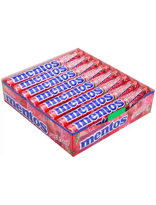 DROPS TUBO FRUTAS VERMELHAS COM 16 UNIDADES DE 37.5G CADA MENTOS
