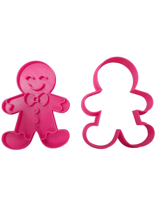 KIT CORTADOR CARIMBO ARVORE NATAL E BONECO 3D RR CORTADORES