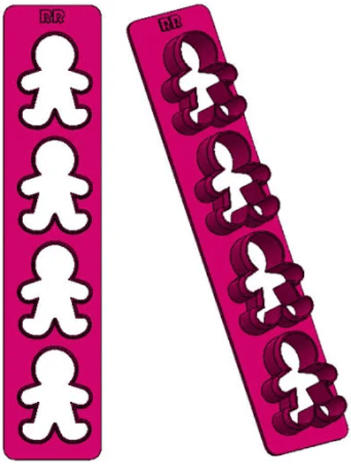 REGUA CORTADOR BONECO GINGERBREAD 7CM RR CORTADORES