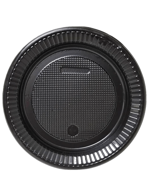 PRATO DESCARTAVEL 15CM RASO PRETO COM 10 UNIDADES BELLO