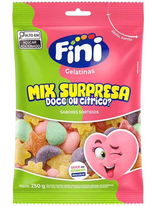 BALA GELATINA MIX SURPRESA 250G FINI