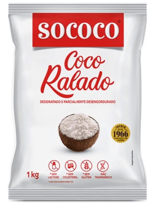COCO RALADO DESIDRATADO 1KG SOCOCO