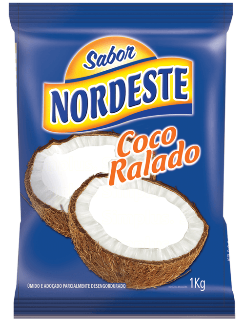 COCO RALADO UMIDO E ADOCADO 1KG SABOR NORDESTE