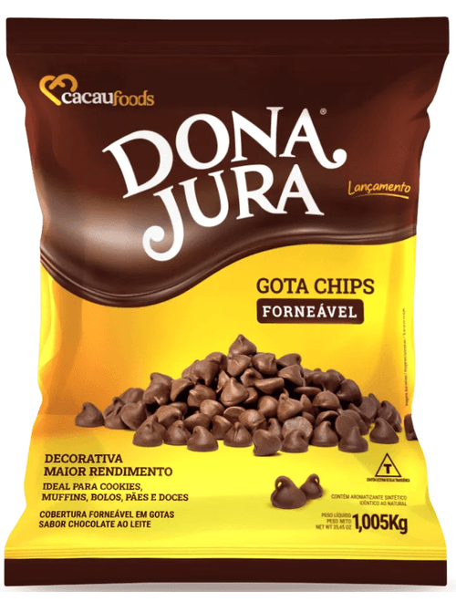 CHOCOLATE COBERTURA EM GOTAS AO LEITE 1,005KG DONA JURA