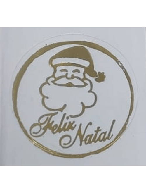 ETIQUETA FELIZ NATAL COM 100 UNIDADES MAGIA ETIQUETAS