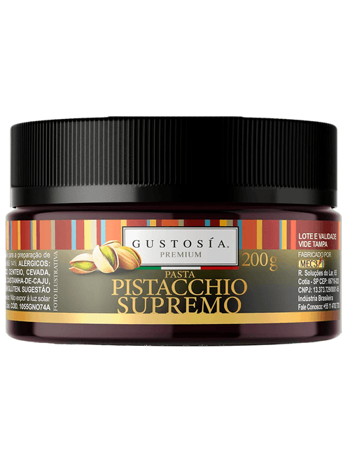 PASTA PISTACCHIO SUPREMO 200G GUSTOSIA