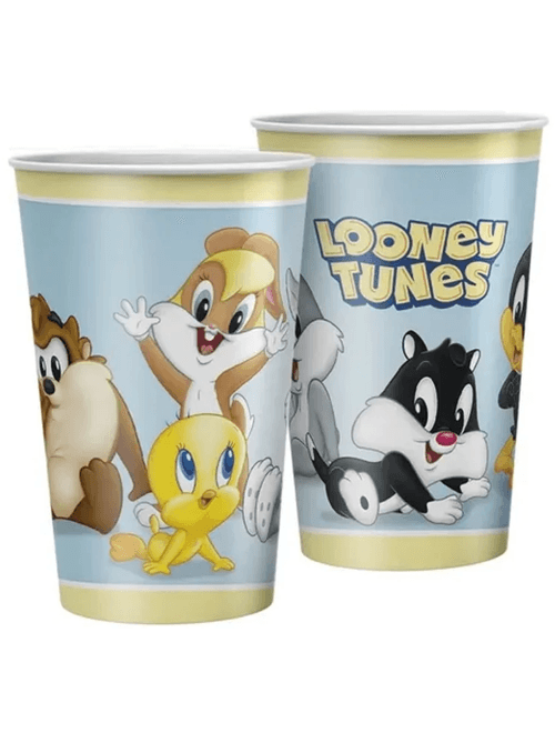 COPO DE PAPEL 180ML LOONEY TUNES COM 8 UNIDADES REGINA