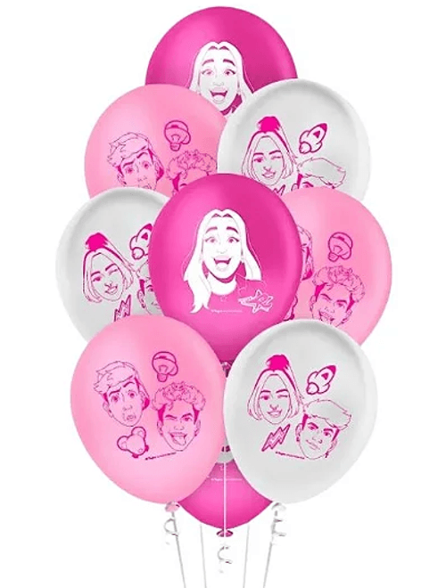 BALAO LATEX 9 POLEGADAS EMILLY VICK COM 25 UNIDADES REGINA