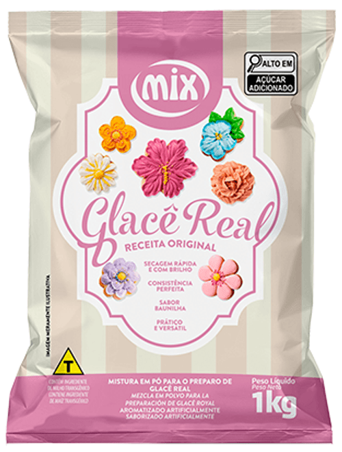 MISTURA EM PO PARA GLACE REAL 1KG MIX