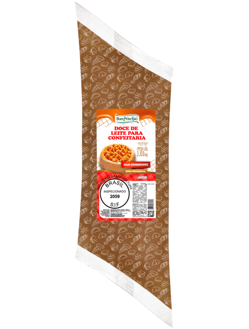 DOCE DE LEITE PARA CONFEITARIA 1,01KG  BOM PRINCIPIO