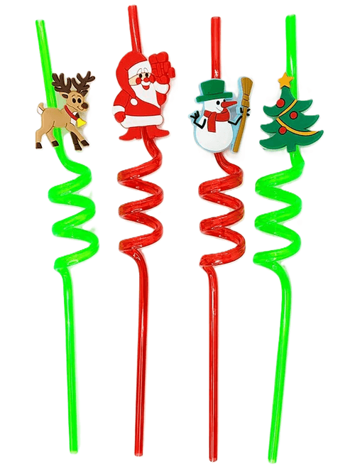 CANUDO ESPIRAL DIVERTIDO NATAL COM 4 UNIDADES SILVER FESTAS