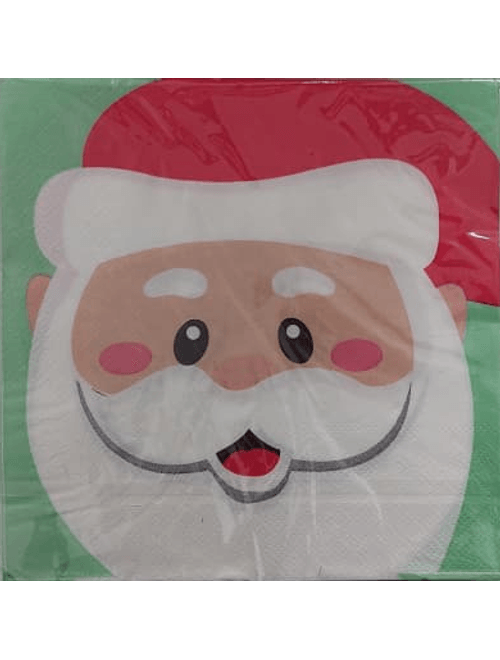 GUARDANAPO PAPAI NOEL 32X32CM COM 20 UNIDADES SILVER FESTAS