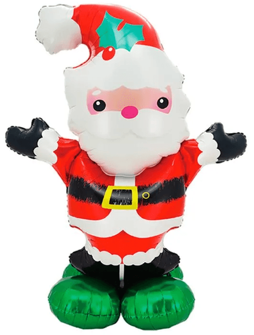 BALAO METALIZADO PAPAI NOEL SILVER FESTAS