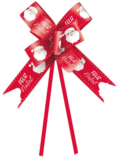 LACO PRONTO PRESENTE NOEL VERMELHO 1,8X36CM COM 10 UNIDADES CROMUS