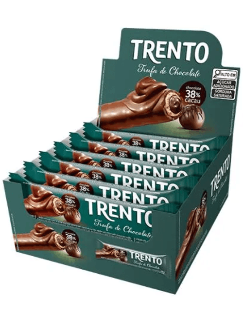 TRENTO TRUFA DE CHOCOLATE COM 16 UNIDADES DE 29G CADA