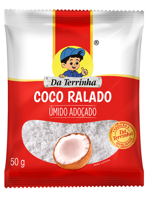 COCO RALADO UMIDO 50G DA TERRINHA