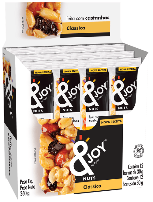 BARRA DE CEREAL ORIGINAL MIXED NUTS AGTAL CAIXA 12 UNIDADES DE 30G CADA