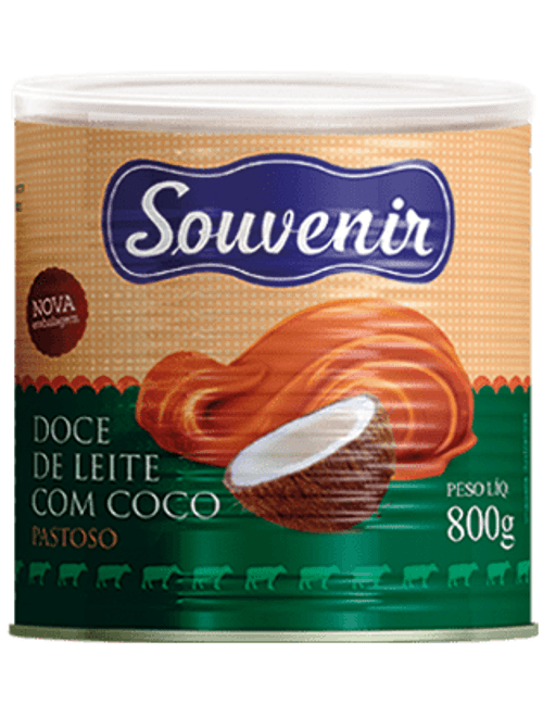 DOCE LEITE COM COCO PASTOSO 800G SOUVENIR